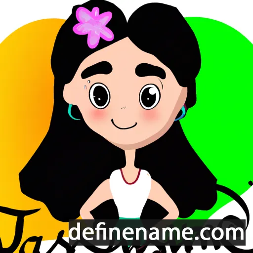 cartoon of the name Jasmín