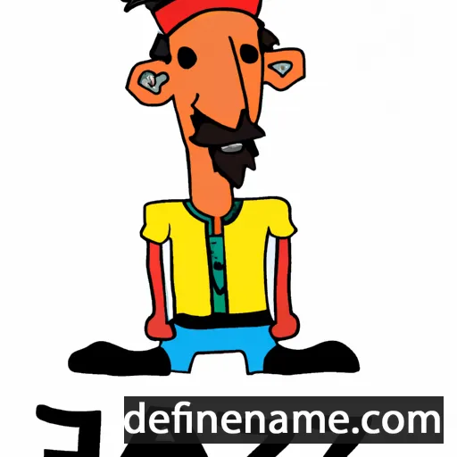 cartoon of the name Jazal