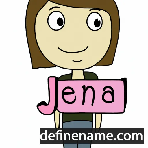 cartoon of the name Jeana