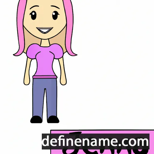 cartoon of the name Jena