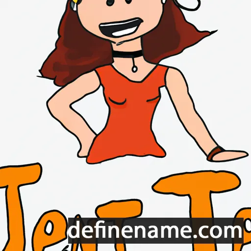 cartoon of the name Jennet