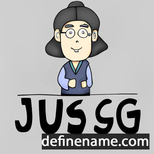 cartoon of the name Jeong-su