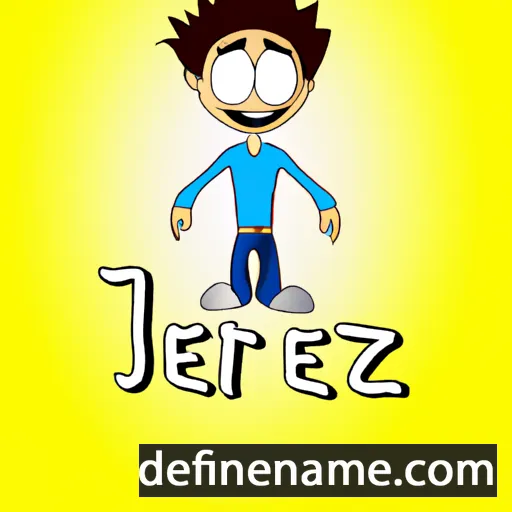 cartoon of the name Jerzi