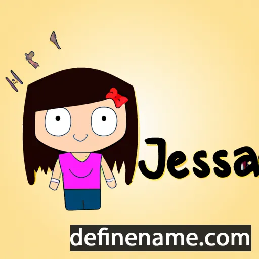 cartoon of the name Jesenia