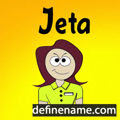 cartoon of the name Jeta