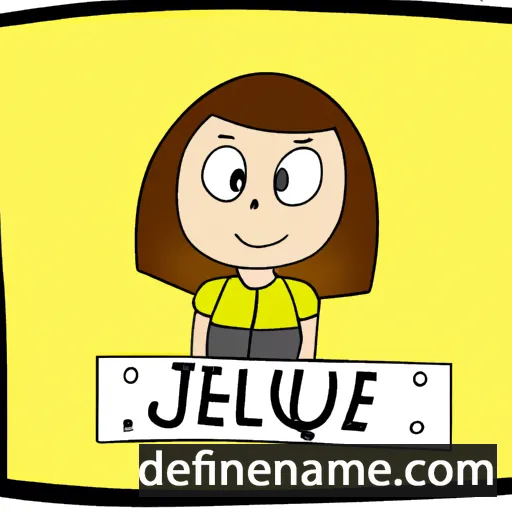 cartoon of the name Jeuel