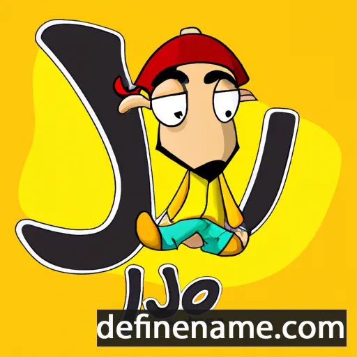 cartoon of the name Ji