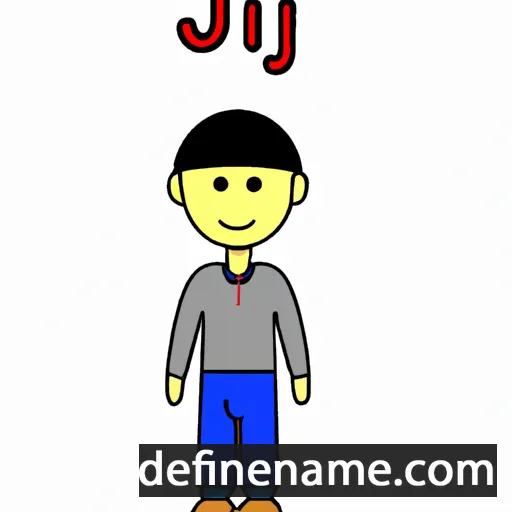 cartoon of the name Ji