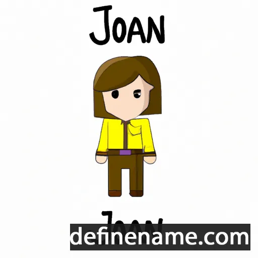 cartoon of the name Joan