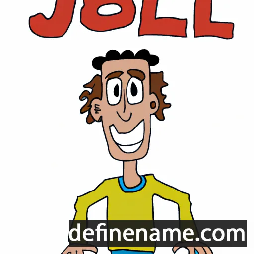 cartoon of the name Joell