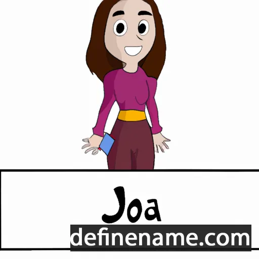 cartoon of the name Joia