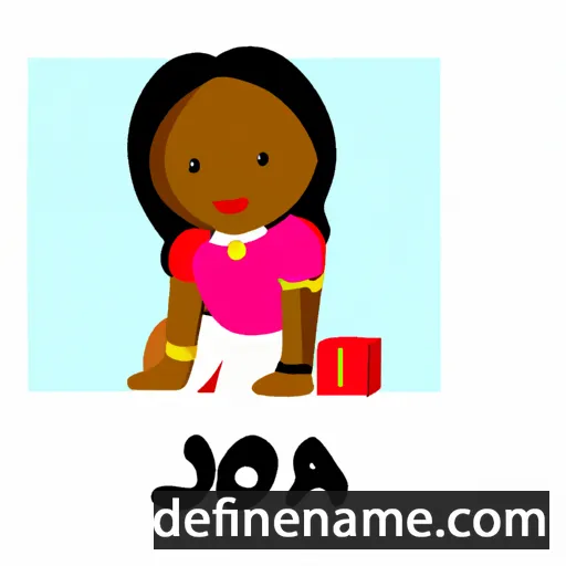 cartoon of the name Joia