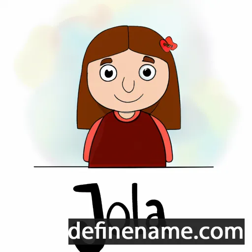 cartoon of the name Jola