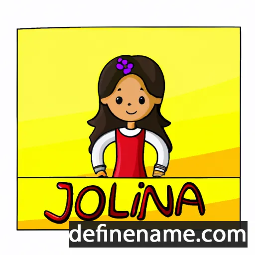 cartoon of the name Jolina