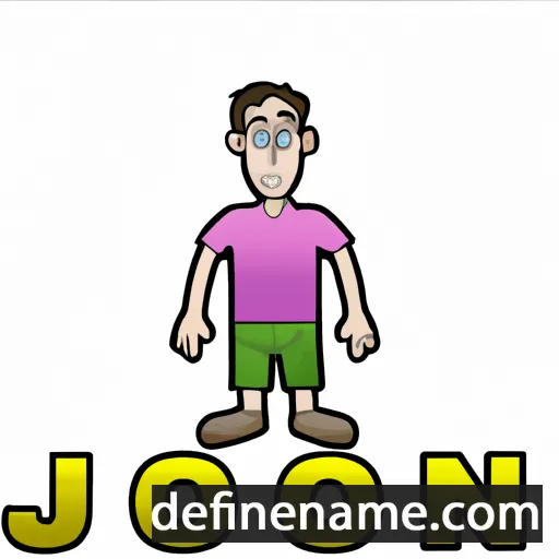 cartoon of the name Jon