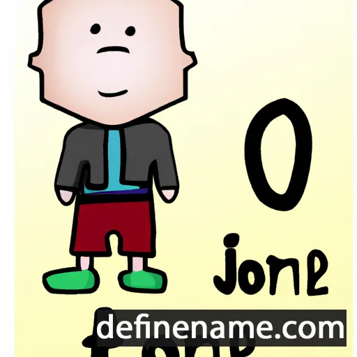 cartoon of the name Jone