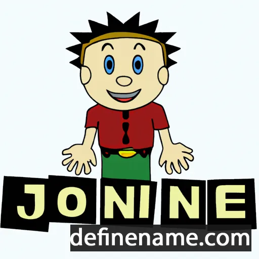 cartoon of the name Jonnie