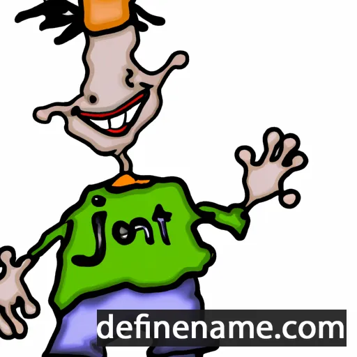 cartoon of the name Jonti