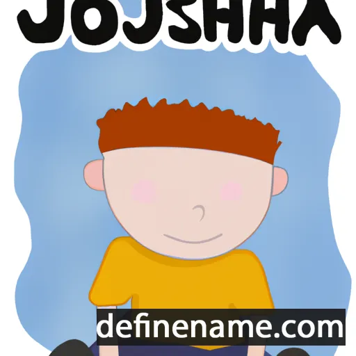 cartoon of the name Joshua