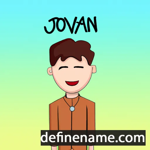 cartoon of the name Jovan