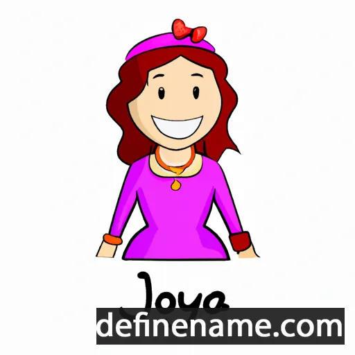 cartoon of the name Joya