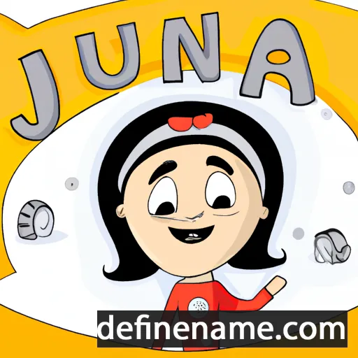 Júnia cartoon