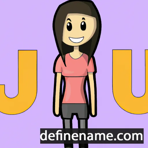 cartoon of the name Ju