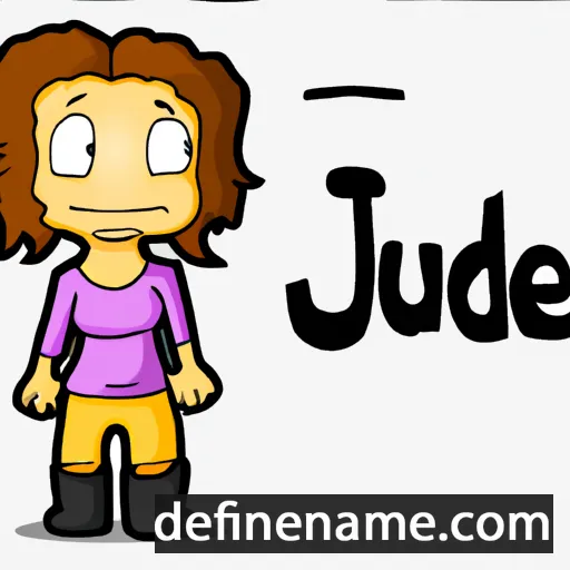 cartoon of the name Judene