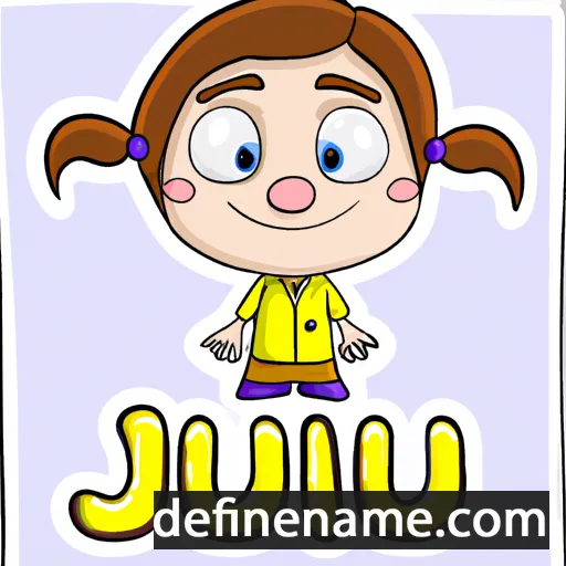 cartoon of the name Juli