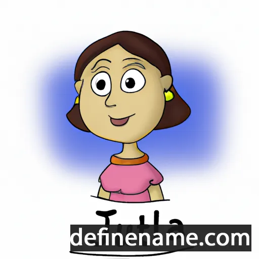 cartoon of the name Julieta