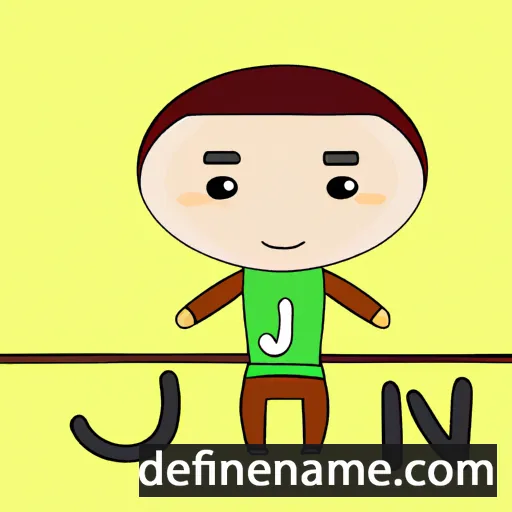 cartoon of the name Jun