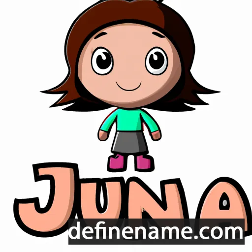 cartoon of the name Juna