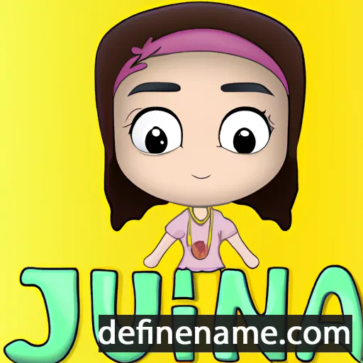 cartoon of the name Juna