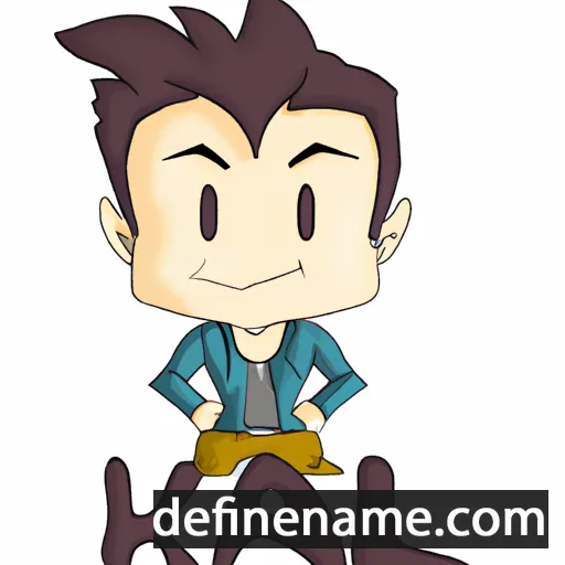 cartoon of the name Kai