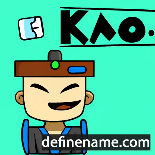 cartoon of the name Kai