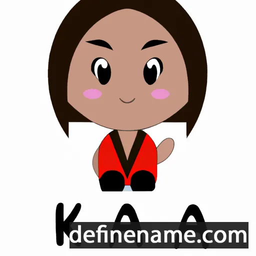 cartoon of the name Kaia