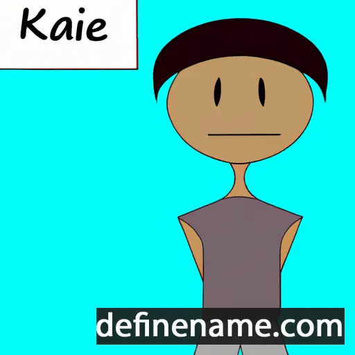 cartoon of the name Kaie