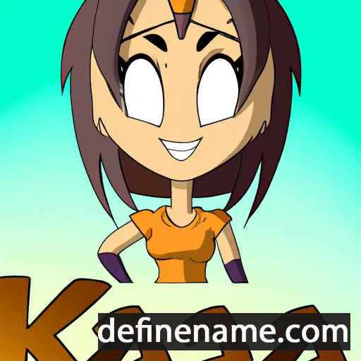 cartoon of the name Kaija