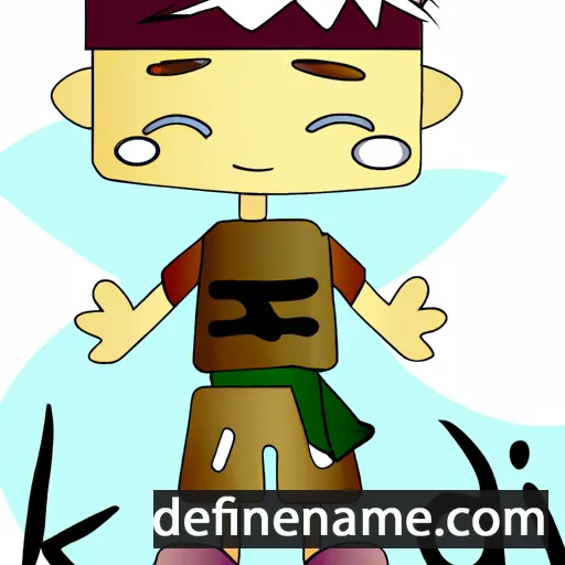 cartoon of the name Kaiki