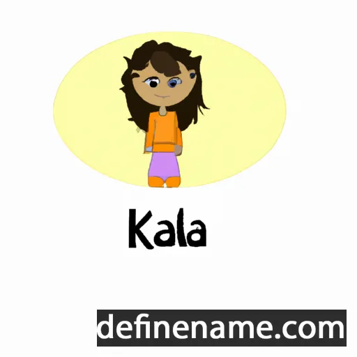 cartoon of the name Kaila