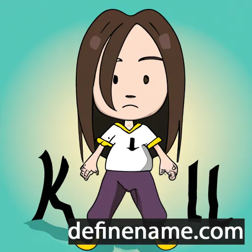 cartoon of the name Kaili