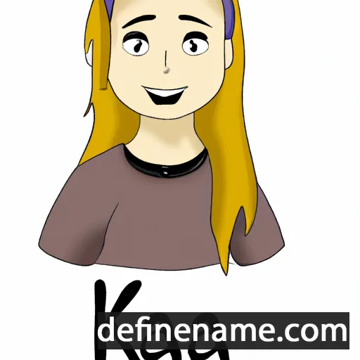 cartoon of the name Kaja