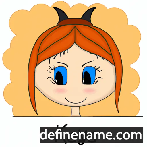 cartoon of the name Kaja