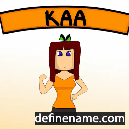 cartoon of the name Kaja