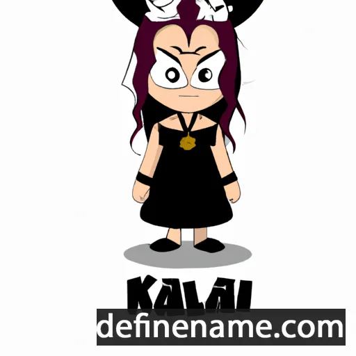 cartoon of the name Kali