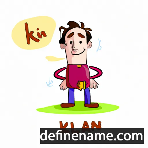 cartoon of the name Kalin