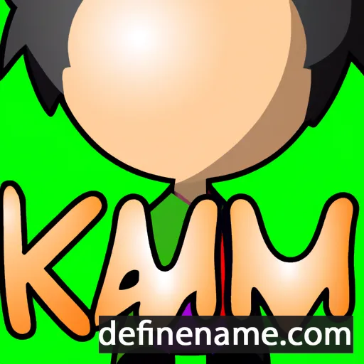 cartoon of the name Kami