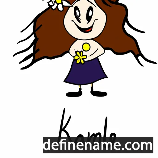 cartoon of the name Kamile