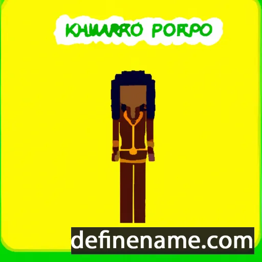 cartoon of the name Kamora