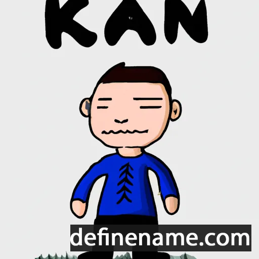 cartoon of the name Kan